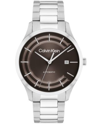 Культовые мужские часы Calvin Klein с автоматическим ремешком-браслетом из нержавеющей стали 40 мм