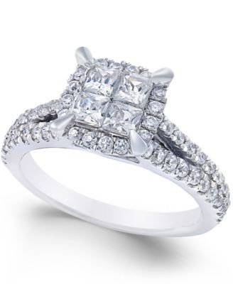 halo diamond rings for sale
