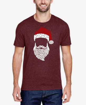 Мужская футболка LA Pop Art Mens Feliz Navidad Santa Claus Premium Blend Word Art в стиле Поп-Арт 6990₽
