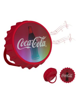 Bluetooth-динамик в форме крышки от бутылки Coca-Cola с подставкой для ног и изменяющимся светло-красным цветом
