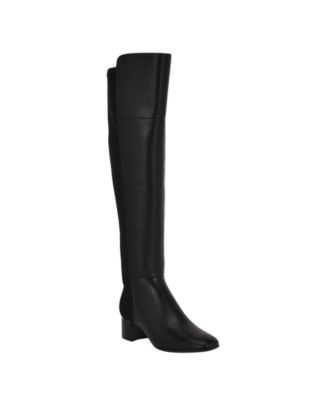 Женские модельные сапоги Calvin Klein Pemmie с высоким голенищем и блочным каблуком 37890₽
