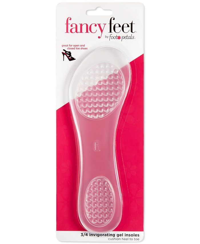 Foot Petals Fancy Feet by 3/4 Invigorating Gel Insoles Shoe Inserts