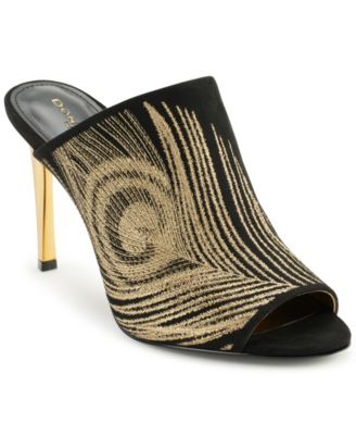 Нью-Йоркские женские шлепанцы Donna Karan на высоком каблуке 34090₽