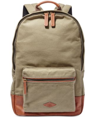 Fossil Estate Canvas Backpack & Reviews - All Accessories - Men - Macy's