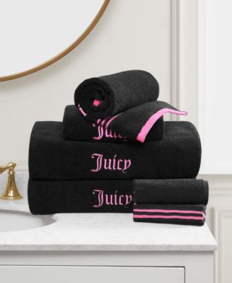 Хлопок с неоновой каймой Juicy Couture, 6 шт. Набор банных полотенец