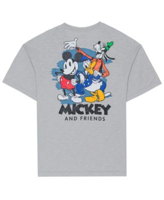 Гибридная мужская футболка с коротким рукавом Mickey Friends спереди и сзади 4790₽