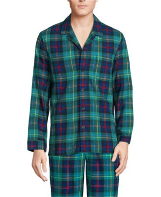 Мужская фланелевая пижамная рубашка классического покроя из Лэндс-Энда 10990₽