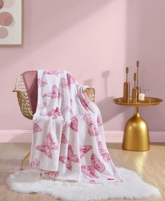 Ультрамягкий плюшевый флисовый плед Betsey Johnson 