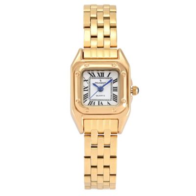 Женские часы-браслет Peugeot Womens 20x22mm с позолотой Panther Link