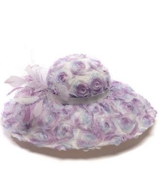 Августовские шляпы Нарядная шляпа с очень широкими полями и цветочным узором