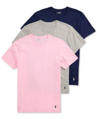 Мужские классические майки Polo Ralph Lauren с круглым вырезом горловины из 3-х комплектов