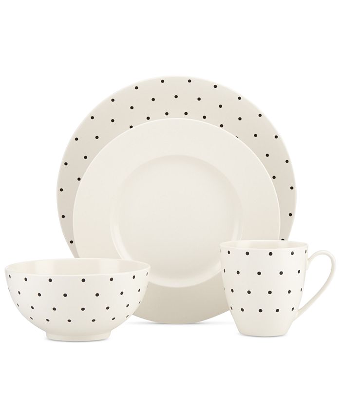 kate spade new york Larabee Dot Cream Collection & Reviews Dinnerware