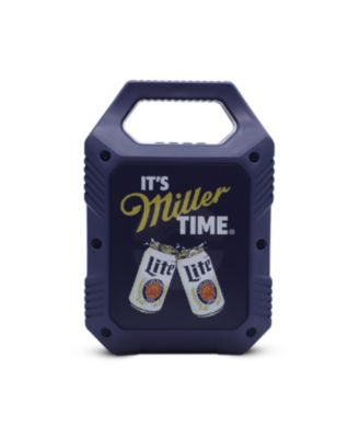 Мини-колонка для вечеринок Miller Lite со светодиодной подсветкой и FM-радио синего цвета