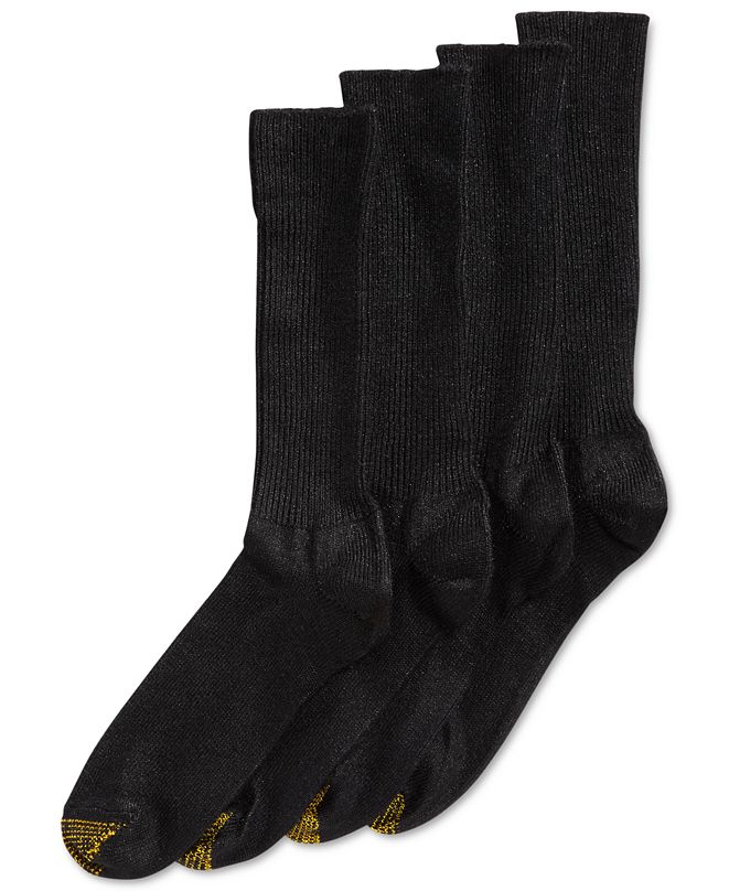 Gold Toe Men's Socks, ADC Acrylic Fluffies 3 Pairs Crew Casual Socks