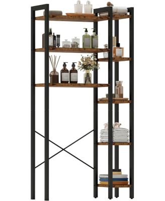 Хранилище над унитазом с полкой на 8 литров, открытый стеллаж для хранения большого объема сбоку