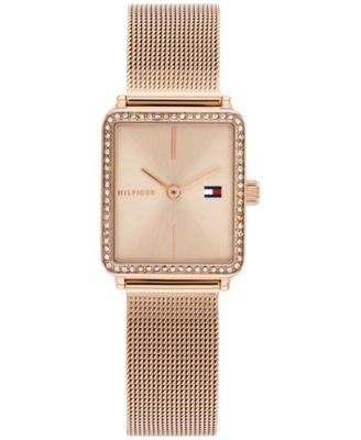 Женские кварцевые часы Tommy Hilfiger с золотым браслетом из нержавеющей стали 
