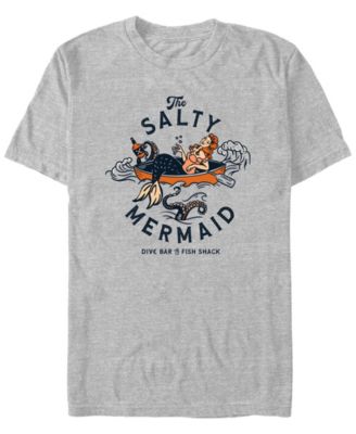 Дизайн от Humans Мужская футболка The Salty Mermaid Dive Bar Fish Shack в стиле ретро для путешествий с коротким рукавом