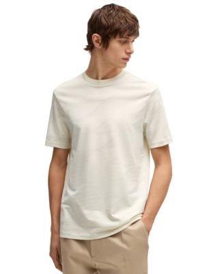 Мужская двухцветная жаккардовая футболка BOSS от Hugo Boss