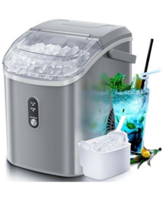 Zafro Countertop Nugget Ice Maker, Портативная машина для производства галечного льда, 34 фунта /24 часа, Мягкий жевательный лед, Самоочищающийся, Управление одним касанием
