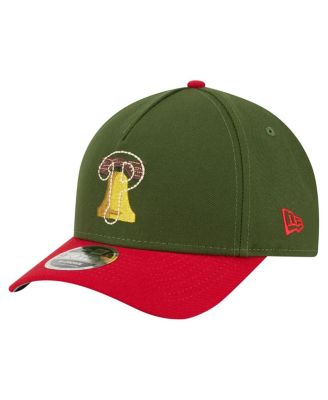Мужская темно-зеленая кепка Philadelphia Phillies City от New Era с регулируемой А-образной оправой длиной 9 футов