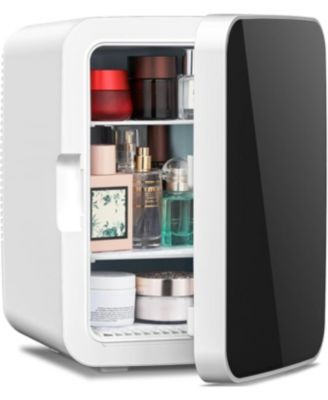 Мини-холодильник объемом 10 л - Компактный кулер для косметики и закусок для ухода за кожей, макияжа, напитков