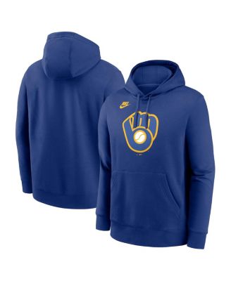 Мужская толстовка-пуловер с логотипом Nike Royal Milwaukee Brewers Cooperstown Collection Club