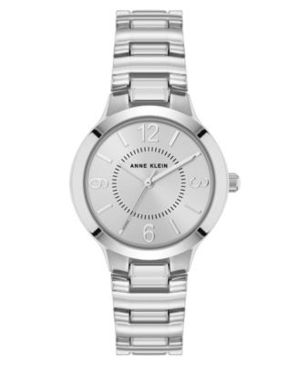 Женские кварцевые часы Anne Klein Essential круглой формы из серебристого металлического сплава, 32 мм