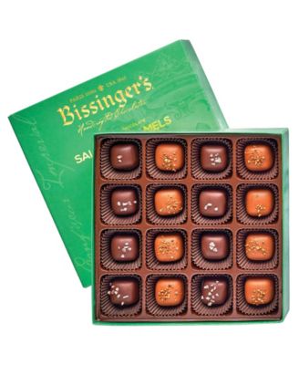 Соленые карамельки в молочном и темном шоколаде, 16 штук