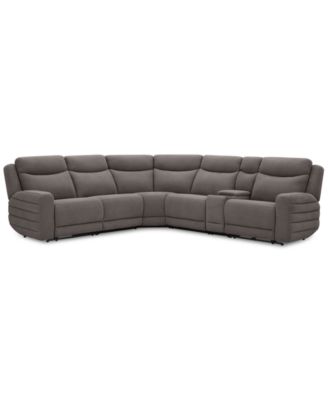 Kristyan, 6 шт. Тканевая секция с 2 глубокими креслами и консолью, эксклюзивно в Macy's