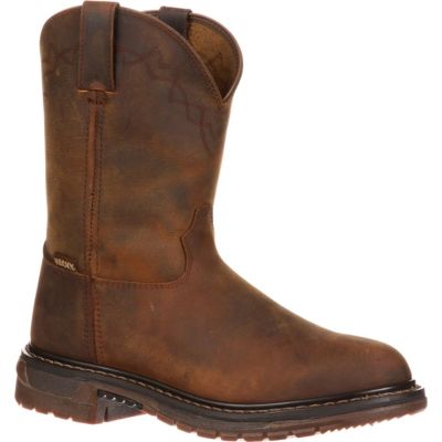 Оригинальные мужские ботинки ROCKY Ride Roper Western Boot коричневого цвета