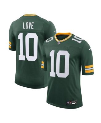 Мужская футболка Nike Jordan Love Green Green Bay Packers Team Vapor Untouchable Limited