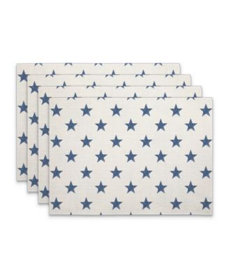 Салфетки из ткани CounterArt Denim Stars Premier, набор из 4 штук