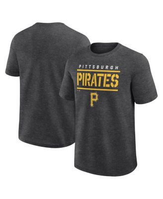 Мужская футболка высшего качества Fanatics от Heather Charcoal Pittsburgh Pirates