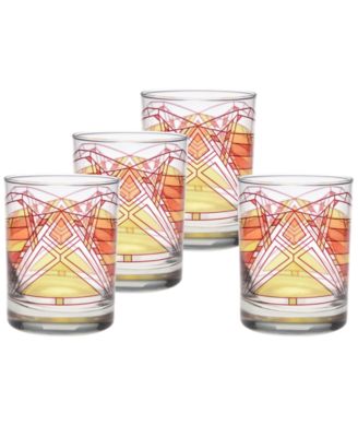 Фрэнк Ллойд Райт Дана Томас Баттерфляй Двойные старомодные очки, набор из 4-х