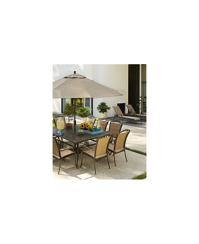 Furniture Beachmont II Outdoor 3Pc. Dining Set (2 Chaise Lounge, Created for Macy's and 1 End