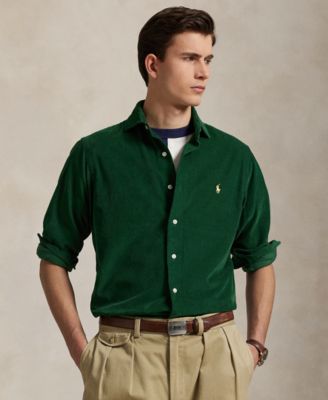 Мужская вельветовая рубашка Polo Ralph Lauren классического кроя от Polo Ralph Lauren