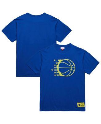 Мужская синяя футболка премиум-класса Mitchell & Ness Orlando Magic Hardwood Classics Neon Nights синего цвета