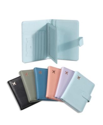 Кошелек для хранения паспорта с 6 отделениями- Розовый