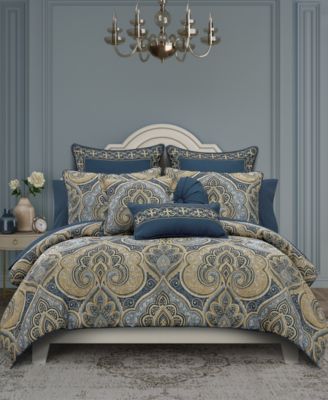 Дамасская ткань Royal Court Messina, 3 шт. Комплект постельного белья, Полный/Queen