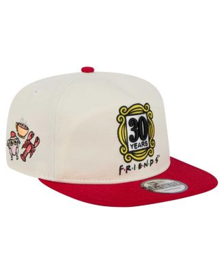 Мужская кепка-снэпбэк для гольфа New Era Men's White/Red Friends, посвященная 30-летию гольфиста.