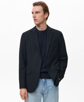 Мужской приталенный хлопковый блейзер Verner от Mango