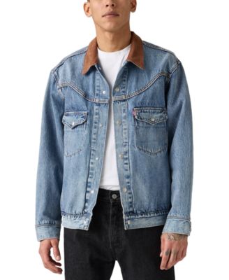 Мужская джинсовая куртка дальнобойщика свободного покроя Levi's® Western Shorthorn