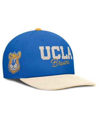 Мужская бейсболка Nike сине-кремового цвета UCLA Bruins Pro Legacy Script Snapback