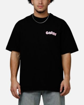 Мужская облегающая футболка CARRE, черный - Средне-черный