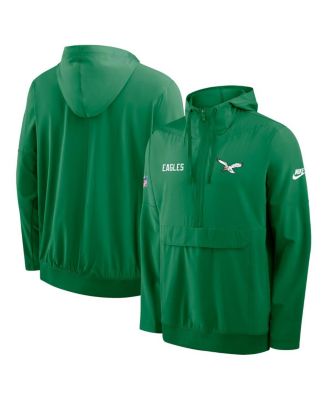 Мужская куртка-анорак Nike Kelly Green Philadelphia Eagles Sideline Alt Pack с капюшоном на молнии зеленого цвета