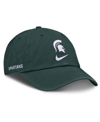 Мужская зеленая кепка Nike Michigan State Spartans Prime Time Club с регулируемой посадкой зеленого цвета