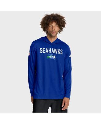 Мужская футболка с капюшоном и длинными рукавами Nike Royal Seattle Seahawks Alt Pack Pass Accuracy Performance от Royal Seattle Seahawks