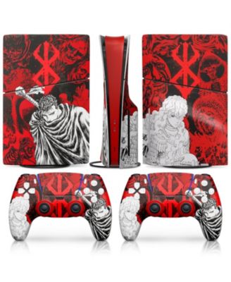 NBCP PS5 Slim Skin с набором скинов для контроллера, Дизайн в стиле аниме 