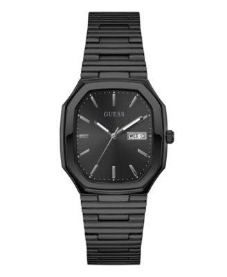 Мужские черные часы GUESS с датой, 35 мм
