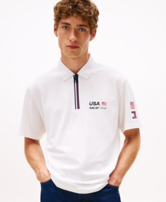 Мужская футболка-поло Tommy Hilfiger Tommy x U.S. SailGP Team Tech с коротким рукавом от Tommy Hilfiger